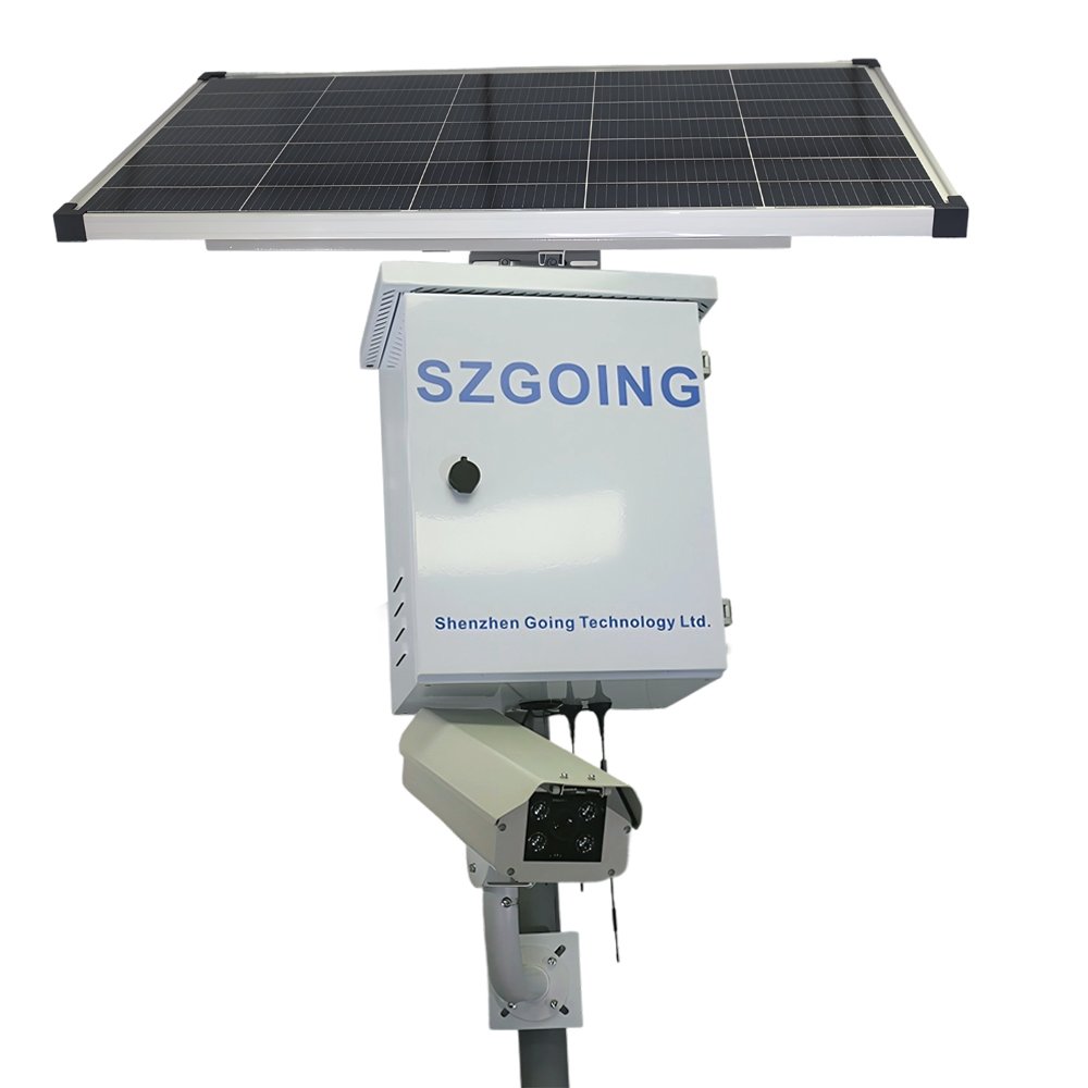 SZGOING Solar 4G AI LPR Camera: 150KM/H, 5MP, Off-Grid